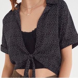 Urban Outfitters Tie Front Top